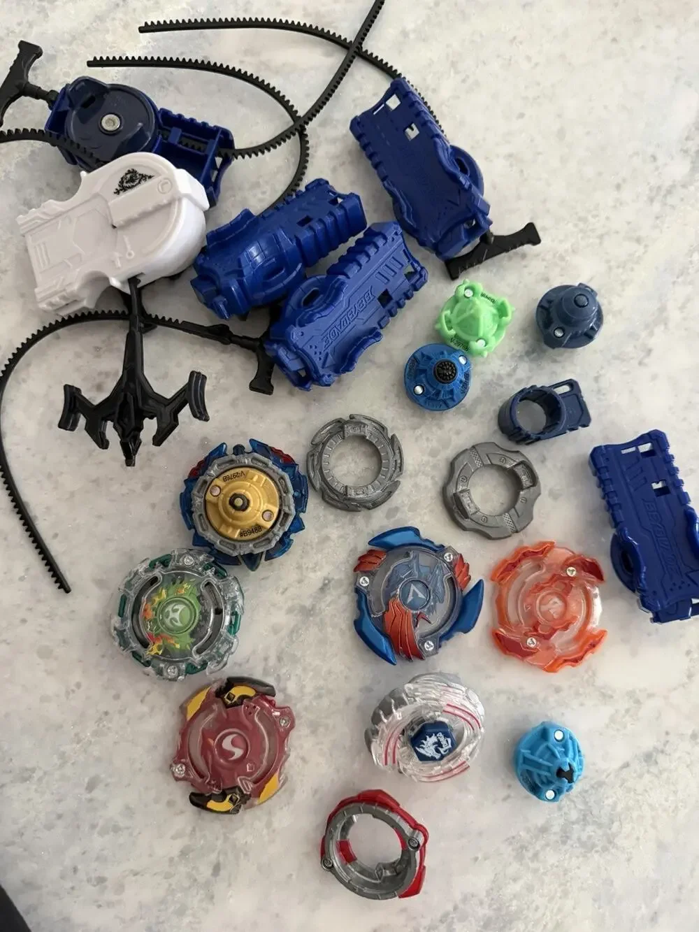 Beyblade Lot Pieces Multi-Color - Metal Fusion Spinners